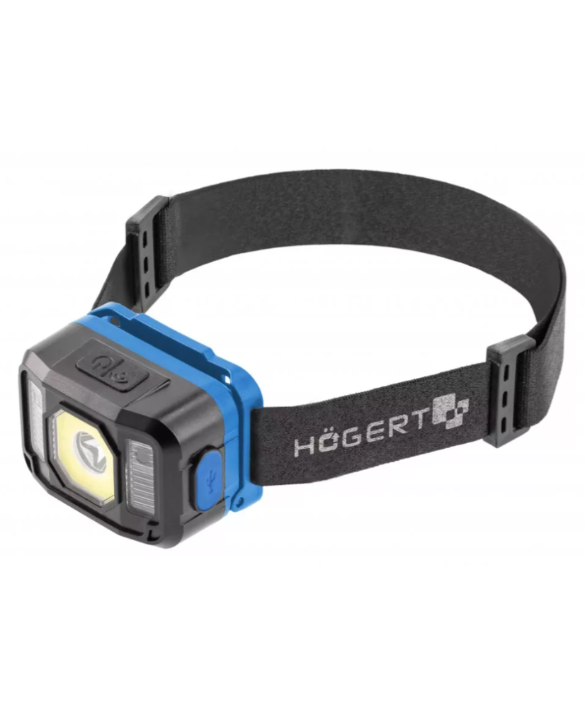 Lampa czołowa LED USB 6 funkcji COB HT1E422 (23C) (S6)