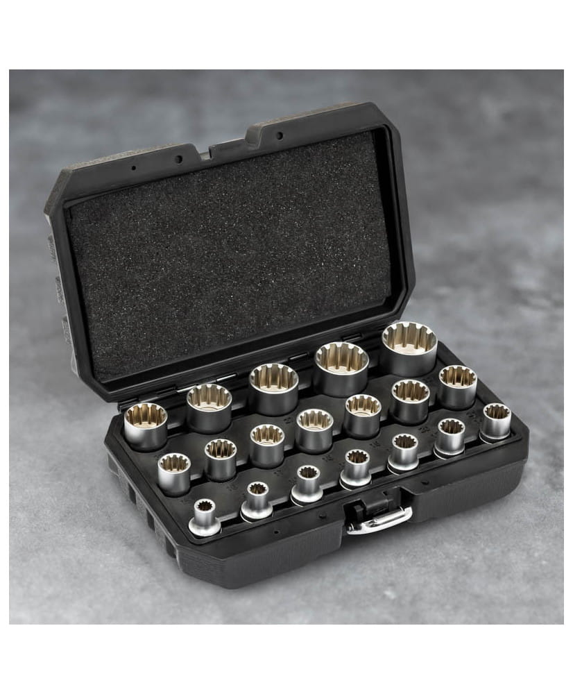 Nasadki Vario Plus 1/2" 19el. 12-kątne 8-32mm FR2066