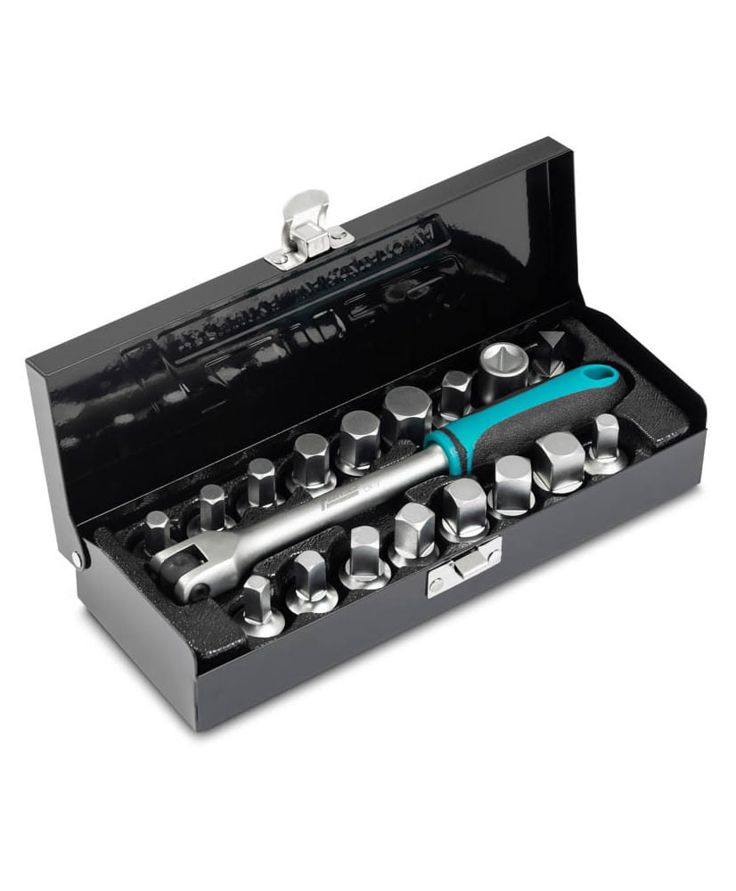 Klucze do korków korka spustowego oleju 3/8" 18el. FR2015