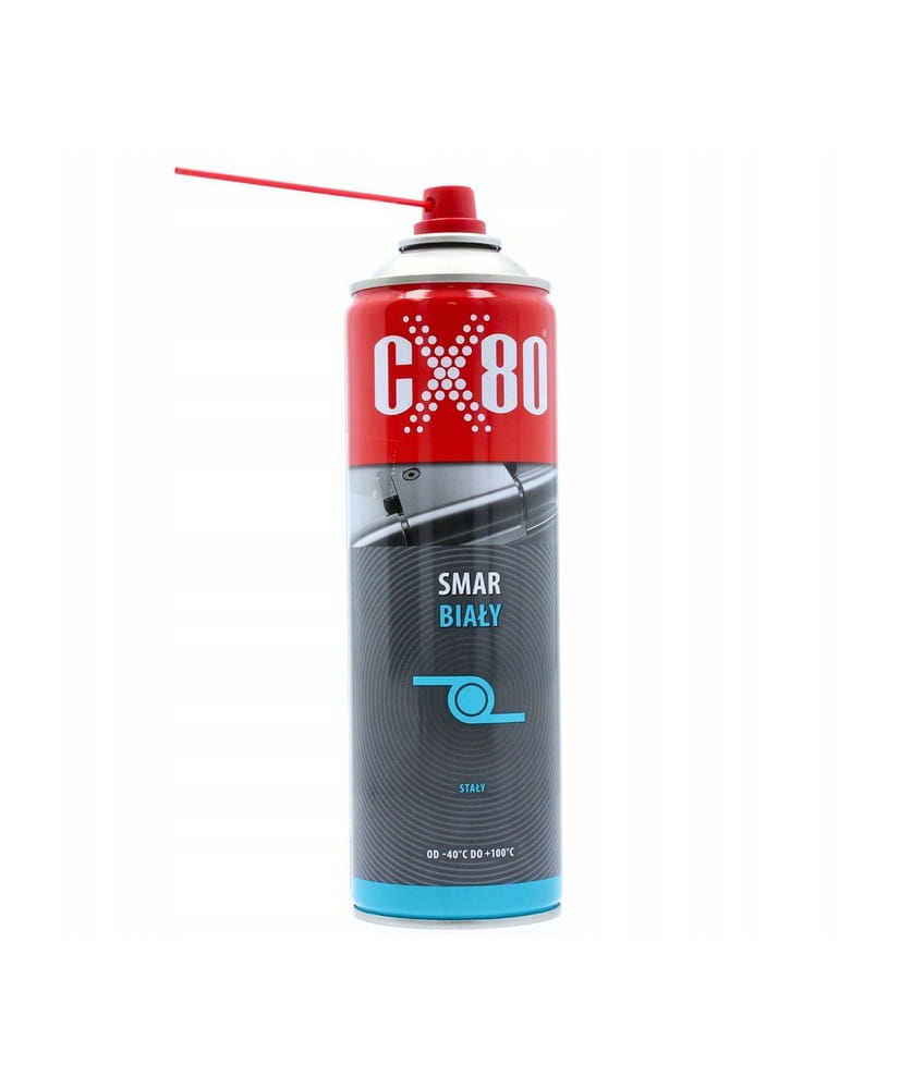 Cx80 Biały smar stały do zamków zawiasów nadwozi 500ml (31D)