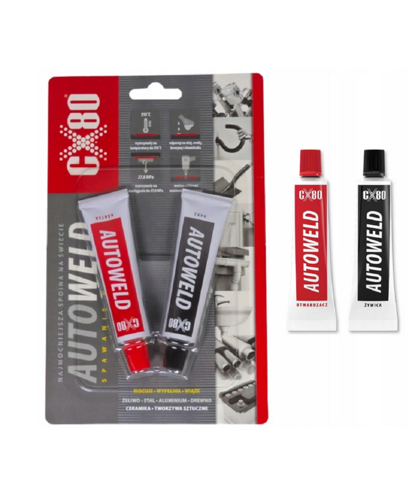 CX80 Klej AUTOWELD Spawanie na zimno 2x27g (31E)