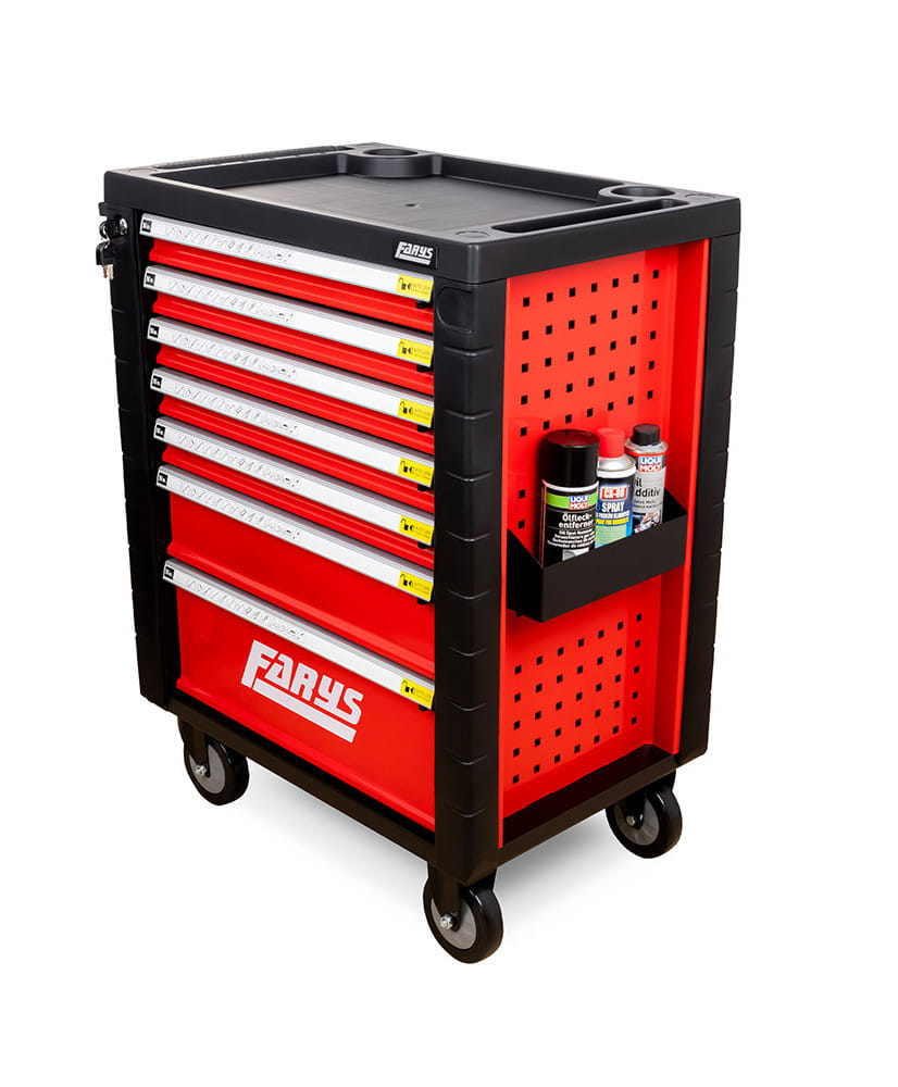 Szafka warsztatowa z półką na butelki czerwona FR4064.2