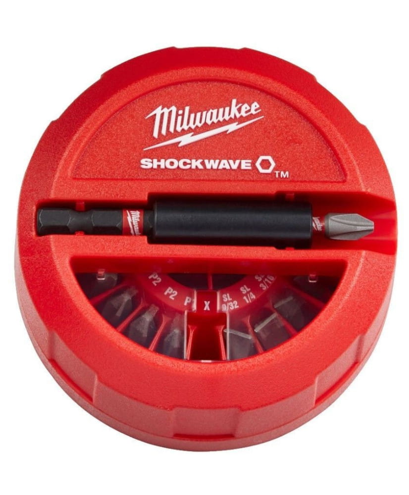 Zestaw bitów Shockwave z uchwytem Milwaukee 15szt. (16/1/A)