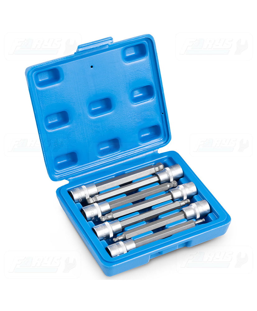 Zestaw imbusów uchylnych w obsadce imbus 3/8" - 7el. imbusy FR2054