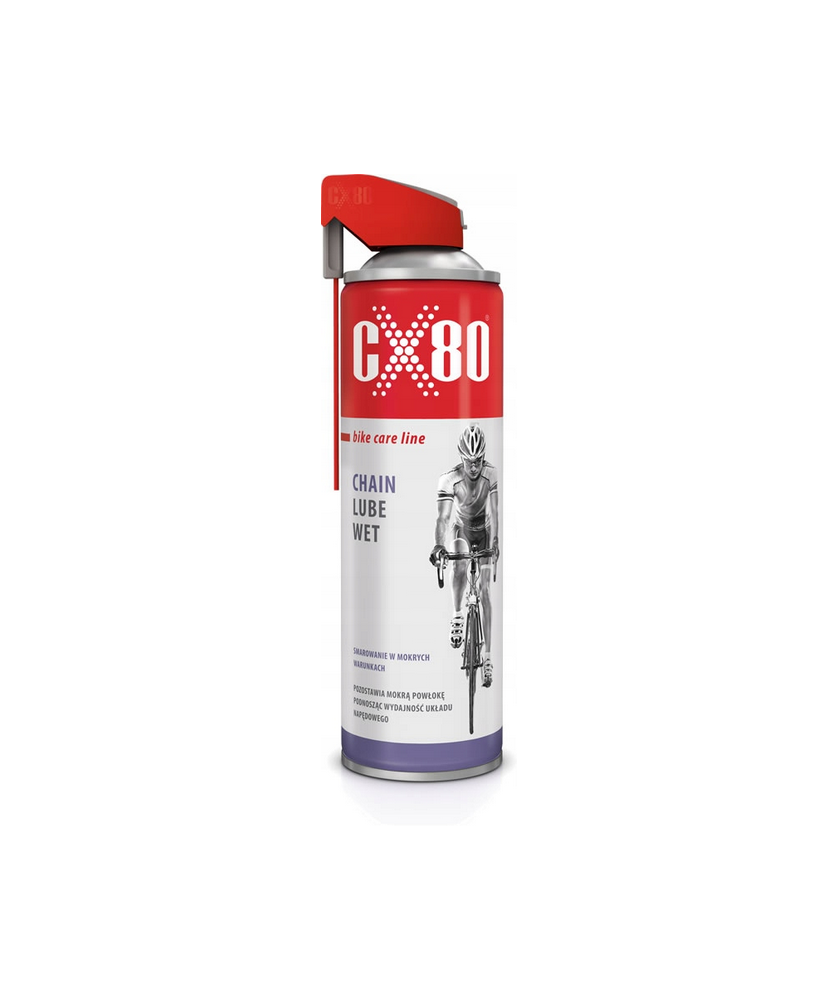 CX80 Mokry smar do łańcucha rowerowego CHAIN LUBE WET  500ml MTB (32C) (S1)