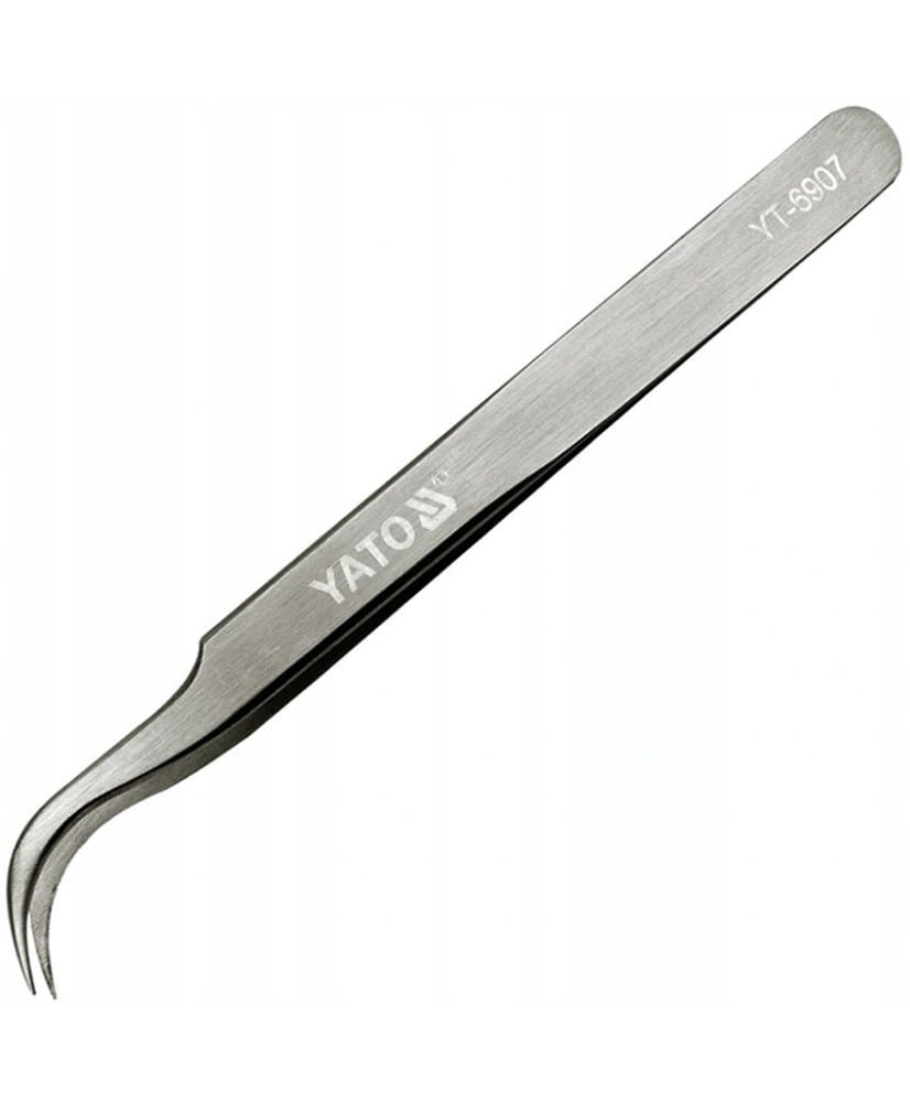 YATO Pęseta odgięta precyzyjna ostre końcówki YT-6907 (24B) (S4)
