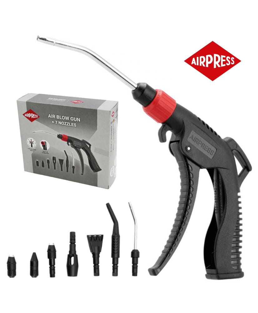 AIRPRESS Pistolet do przedmuchu 7 dysz 11bar 1/4' 45029