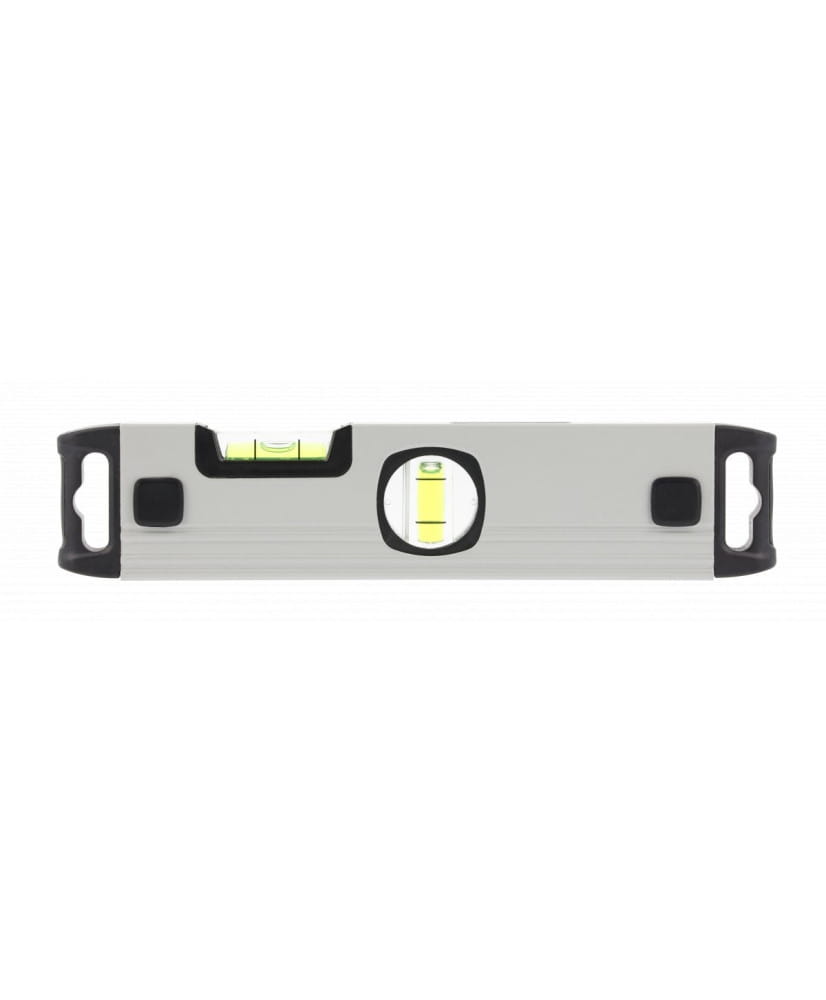 Poziomnica aluminiowa 23cm, 3 libelki, widok pionowy HT4M003 (23C) S